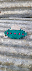 Blue UFO (Vertical)